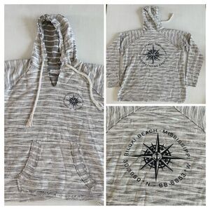 Vineyard Vines Surfside Striped Hoodie Pullover Size M‎ Cotton Blend
